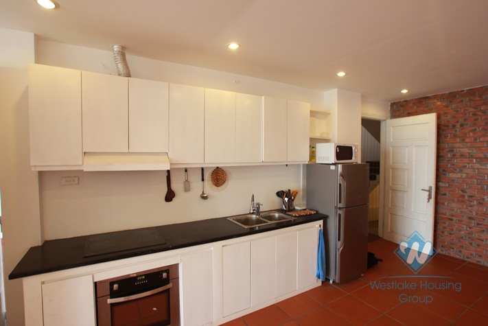 Beautiful lake view apartment for rent in Yen Phu village, Hanoi